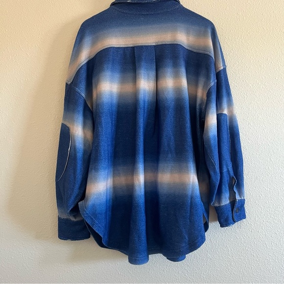 NWOT Free People Printed Ruby Jacket in Deep Sea Comb Size Medium - Picture 10 of 11